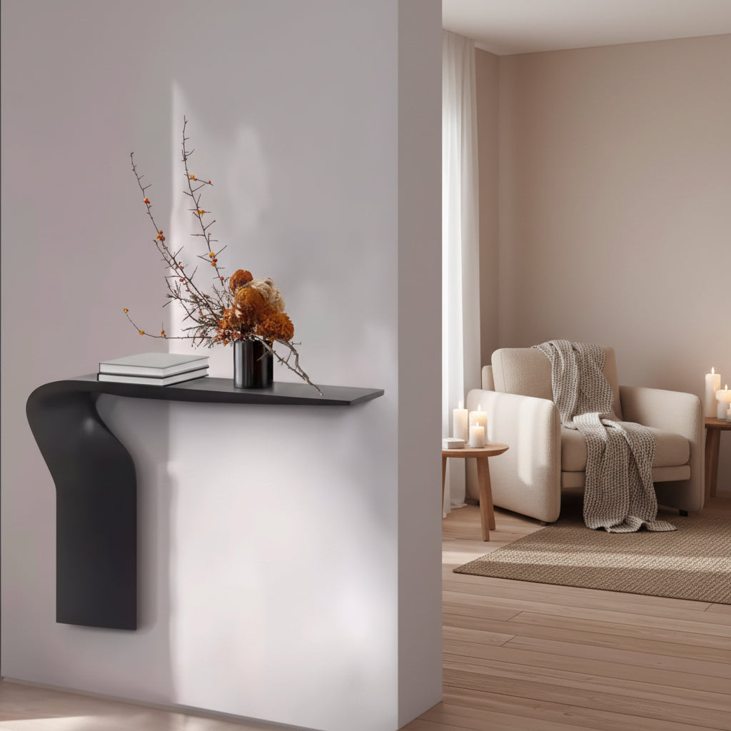 Nordic Wabi-Sabi Entrance Console Table