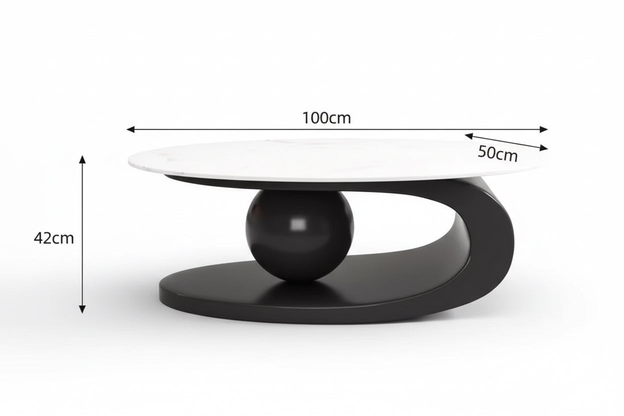 Sculptural Coffee Table & Side Table