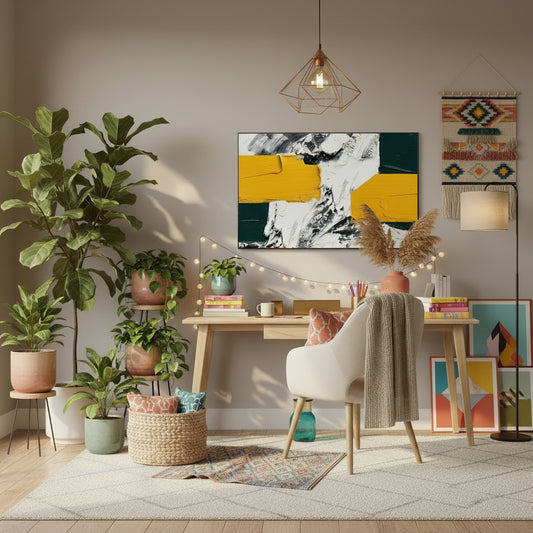 Dancing Sunflower Wind Painting