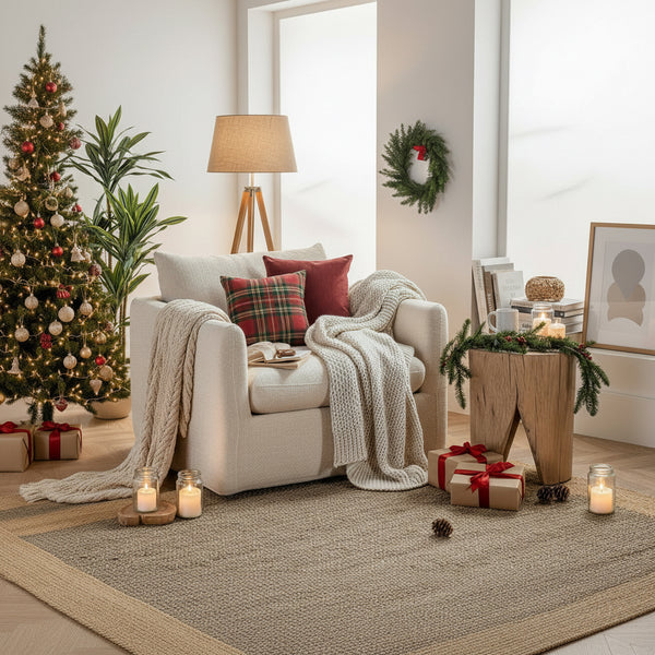 Striped Braided Jute Runner Rug