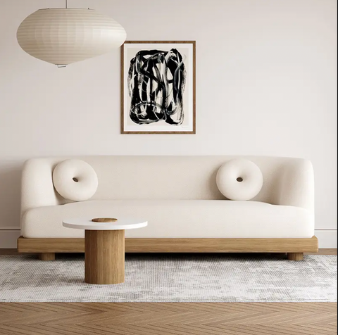 The Nordic Elegance Three-Seat Sofa