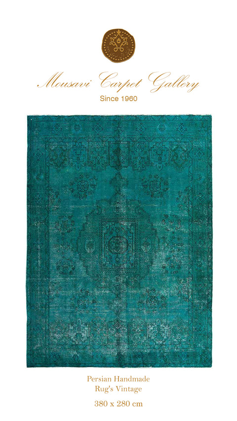 Abstract Hand-Knotted Vintage Persian Rug - Hyggeh