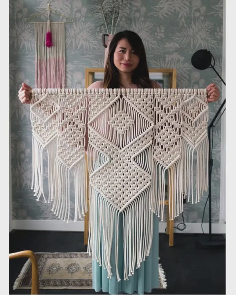 Title: Handmade Macrame Wall Hanging - Scandinavian Style (100*110cm)