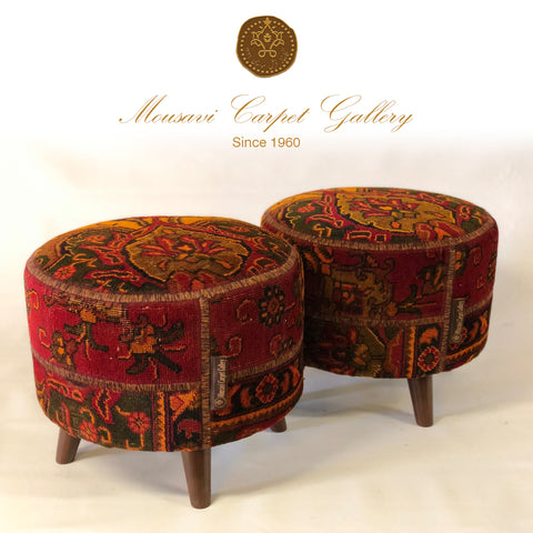 Handmade Pouf Ottoman Set - Hyggeh