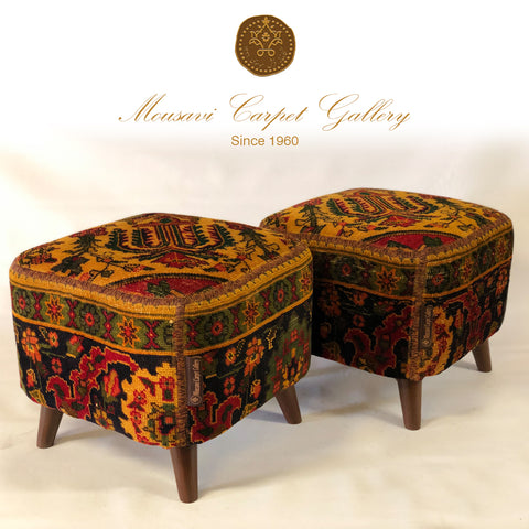 Handmade Pouf Ottoman Set - Hyggeh