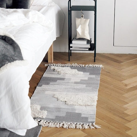 Hand Woven Kilim 100% Cotton Living Room Carpet - Hyggeh