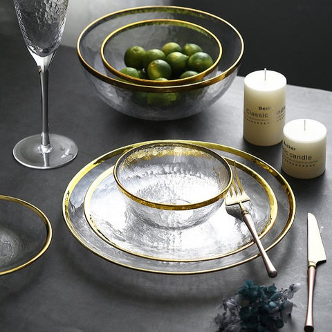 Hand-gilded European Glass Tableware - Hyggeh