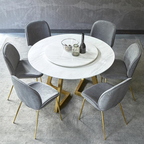 Nordic Marble Round Modern Table - Hyggeh