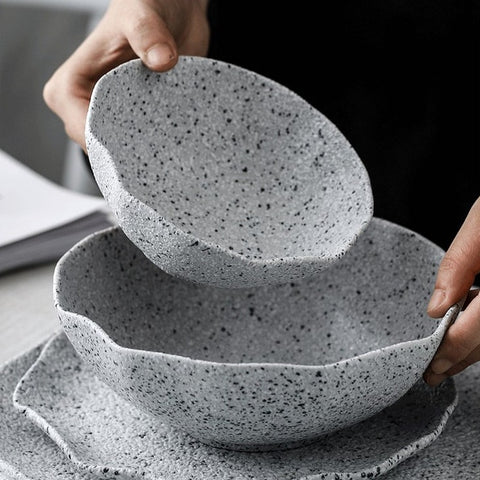Pattern Ceramic Food Plate Tableware Dinner - Hyggeh
