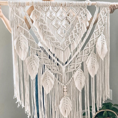 Macrame Bohemian Chic Handicrafts Woven Tapestry Wall Hanging - Hyggeh