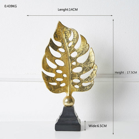 Nordic Table Gold Metal Art- Deco Accessories - Hyggeh