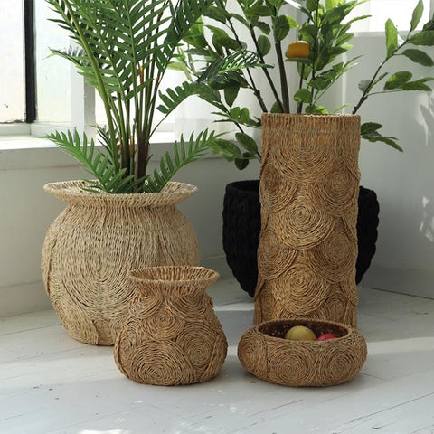 Handmade Woven Natural Plant Decorative Basket - Hyggeh