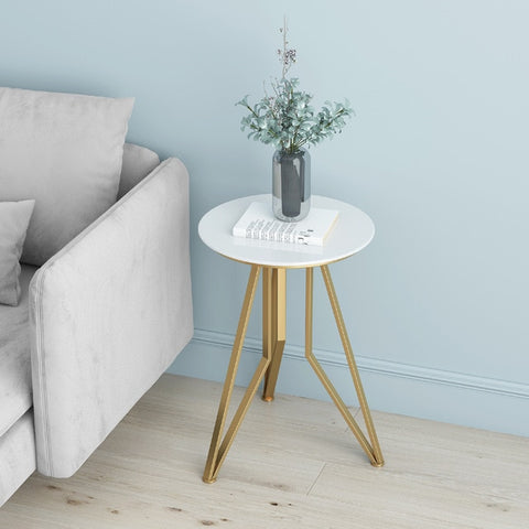 Nordic Marble Tripod Round Side Table - Hyggeh