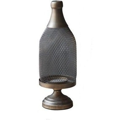 Retro Vintage Metal Pedestal -Mesh Dome Candle Holders - Hyggeh