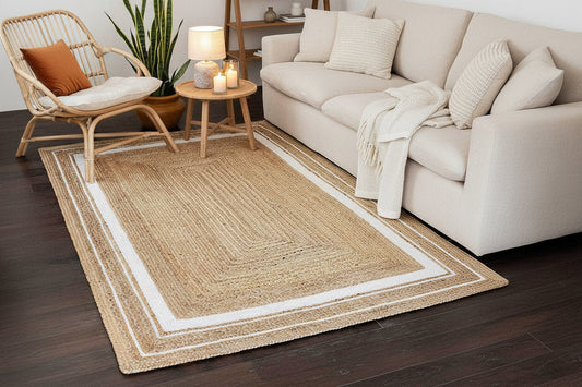 Lerma Jute Beige Area Rug - Hyggeh