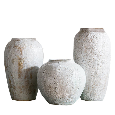 Modern Zen White Ceramic Handmade Flower Vase - Hyggeh