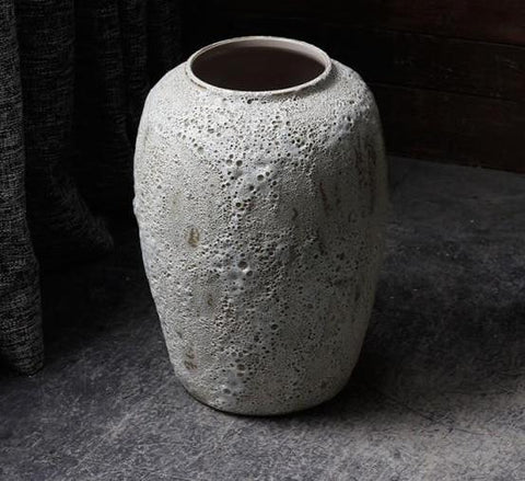 Modern Zen White Ceramic Handmade Flower Vase - Hyggeh