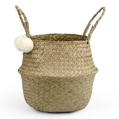 Potted Woven Storage Blank Basket