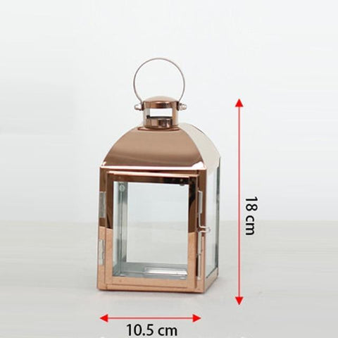 Nordic Lantern Silver-Gold Candlestick - Hyggeh